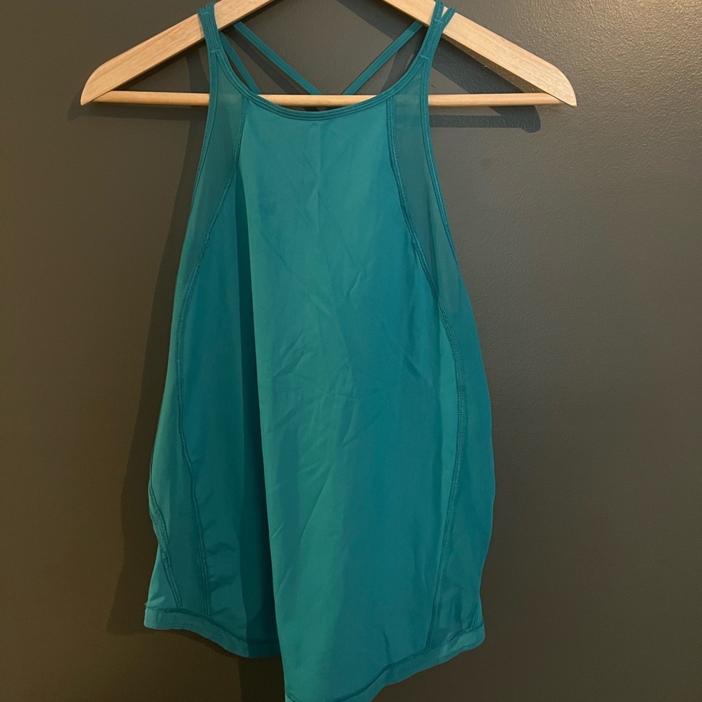 Lululemon Teal Strappy Racerback Tank